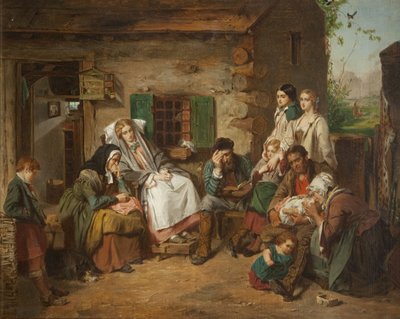 Schottische Siedler in Nordamerika von Thomas Faed